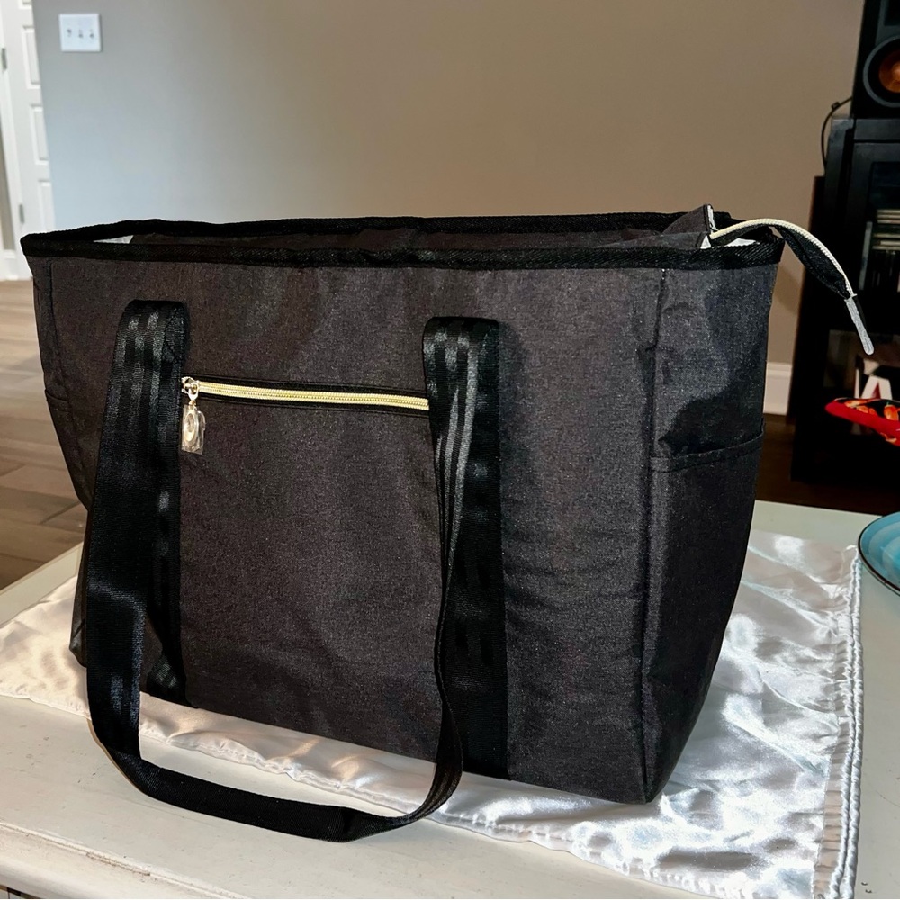 Black Tote Bag, Compartments, Gym, Work, School, Weekend Bag (Offers Welcome!)